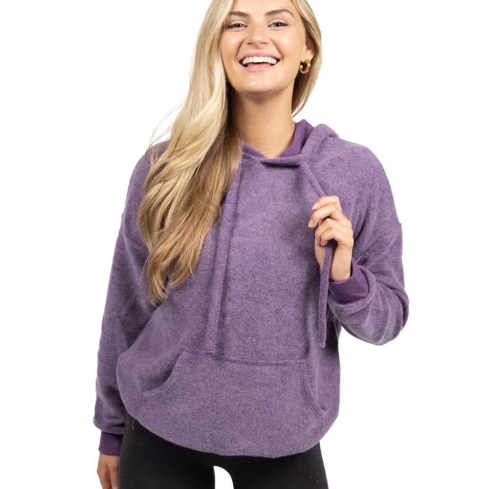 Soft Serve Cloud Hoodie Sweatpants Set Size L XL NWOT purple tie dye